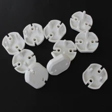 10 шт. ЕС розетка Защитная штепсельная вилка электрическая розетка Безопасность детей малышей Защита Анти Электрический шок штепсельная вилка ЕС вращающаяся розетка Крышка