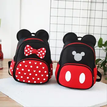 

New Kids school bags Kindergarten Children Cartoon Mickey School Bags Minnie Backpack Waterproof Schoolbags Satchel