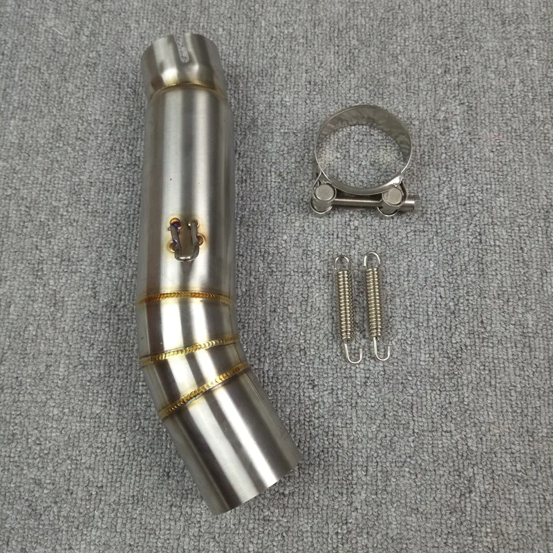 Мотоцикл выхлопной адаптер 51 мм Slip on Link Pipe Escape Mid труба зажим разъем для Honda CBR500 CBR500R CBR500X 2012