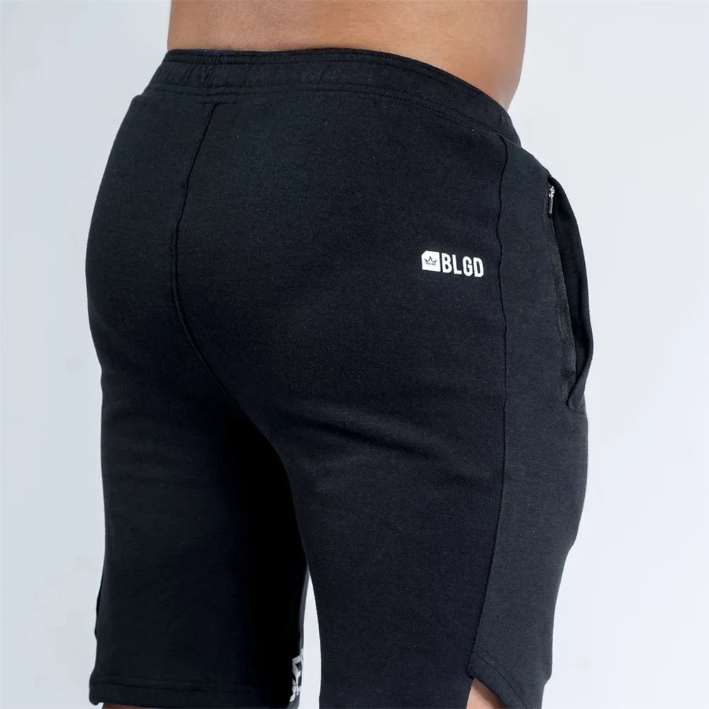 Buy Summer brand fashion men's shorts jogger outdoor casual pants fitness men's workout sports pants printed men's pants