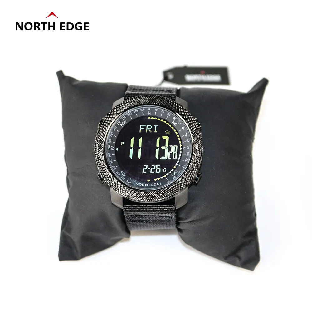 Подарок мужские цифровые часы NORTH EDGE Компас для плавания альтиметр барометр