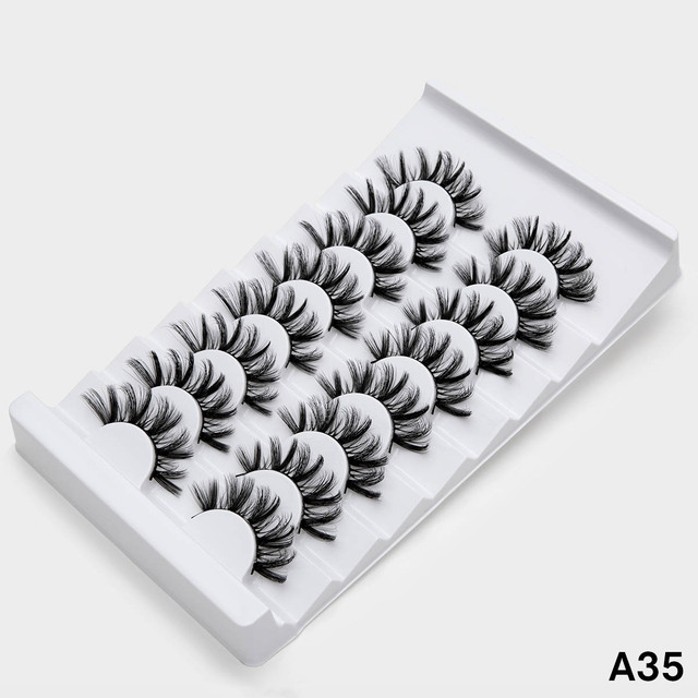 3D Faux Mink Lashes Natural False Eyelashes Dramatic Volume Fake Lashes Makeup Eyelash Extension Silk Eyelashes