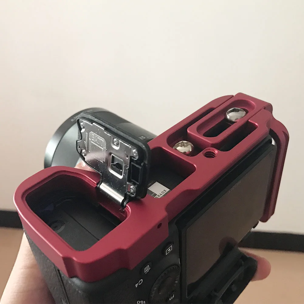 

L Shape Pull-out Type Mini Aluminum Alloy Hand Grip Accessories Handheld Bracket Quick Release Plate Camera For Sony A9 A7R3 M3