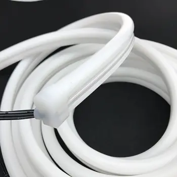 

10mm*23mmm size,5m long/ 60pixels/m/ DC12V WS2815 addressable pixel rgb neon strip light;IP65;0.2m xConnect pigtails