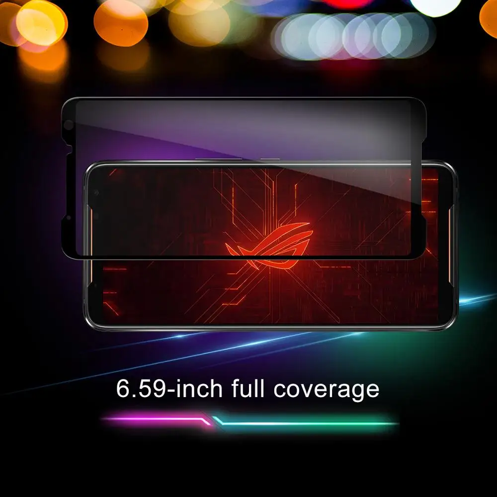 Для ASUS ROG Phone 2 Защитная пленка для экрана из закаленного стекла для Asus Rog Phone II Slim Gaming противоударный HD Тонкий против царапин