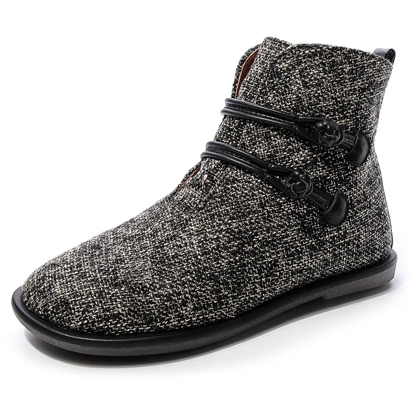 Careaymade-оригинальные ботинки ручной работы из воловьей кожи с пряжкой для отдыха в старомодном стиле; сезон осень-зима