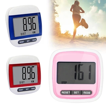 

1 Pcs Pedometer Step For Exercise Counter Watch KM Distance Calculation Counter Digital Pedometers Fitness Equipment