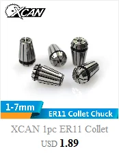 XCAN 1 шт. ER11 цанговый патрон 1/2/2,5/3/3,5/4/4,5/5/6/7 мм фрезерный станок с ЧПУ Весна зажимы для гравировальный станок с ЧПУ и фрезерный станок