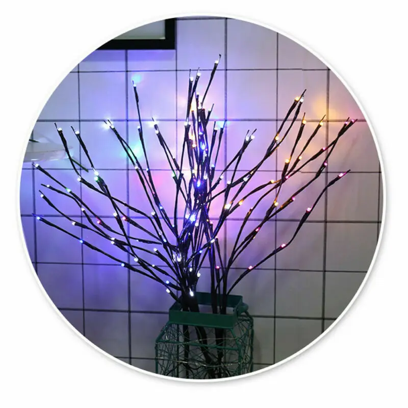 Led Willow Branch Lights Lamp Natural Tall Vase Filler Willow Twig