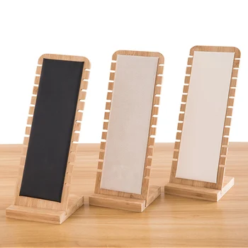 

12 Bit Bamboo Jewelry Collection Display Necklace Earrings Bracelets Rings Storage Display Bracket Holder Showcase Organizer