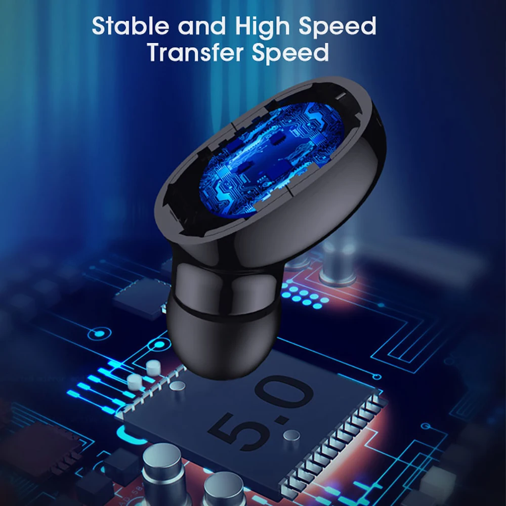 Mini Bluetooth 5 0 Monaural Earphone Mini Wireless Earbud Stereo Earphone IPX5 Waterproof Earbud for Xiaomi iPhone IOS Android