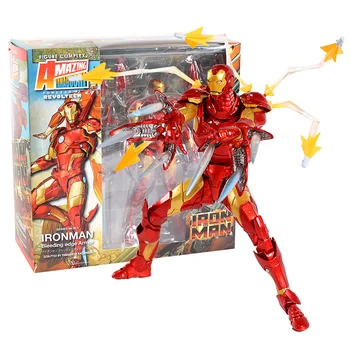 

Revoltech Iron Man MK37 NO.013 Bleeding Edge Armor Action Figure Toy Doll Gift For Christmas