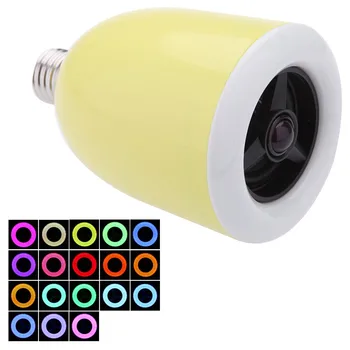 

E27 LED Bulb Colorful Lamp 18 Colors Adjustable Wireless Bluetooth 4.0 Speaker for IOS Android Smart Phone IMAC/PC