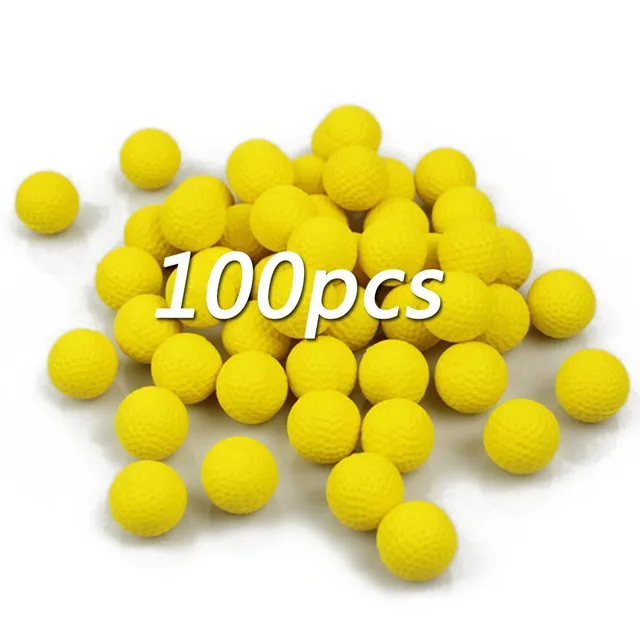 100Pcs Toy Gun Bullet Balls For Gun Balls Rival Zeus Apollo Toy Outdoor Practice Less Impact For Children Toy Gun Accessories 2