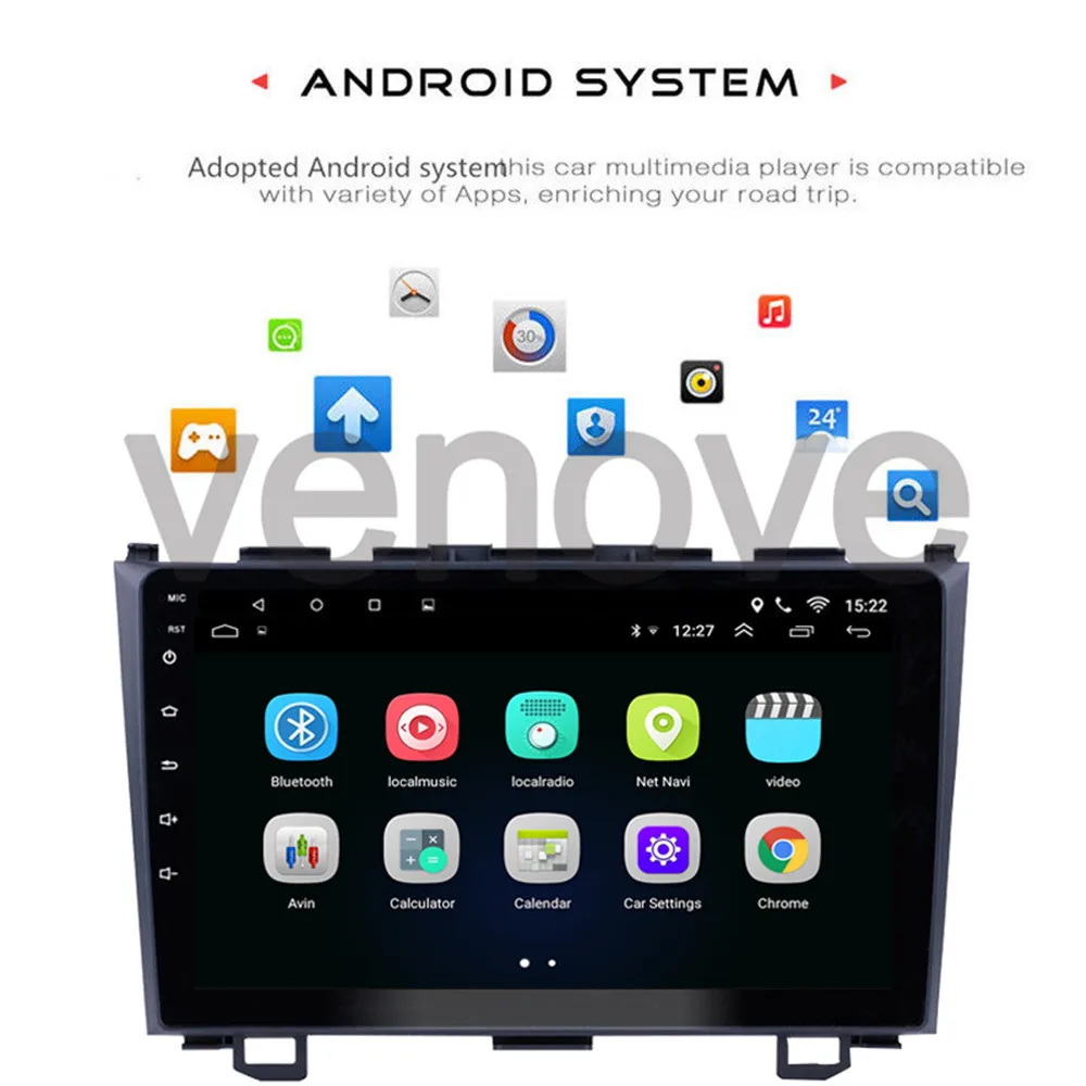Flash Deal 9" Android 9.1 Car Auto Radio GPS Navigation for Honda CRV 2006-2011 Car Stereo Autoradio Multimedia Player Wifi Bluetooth 3