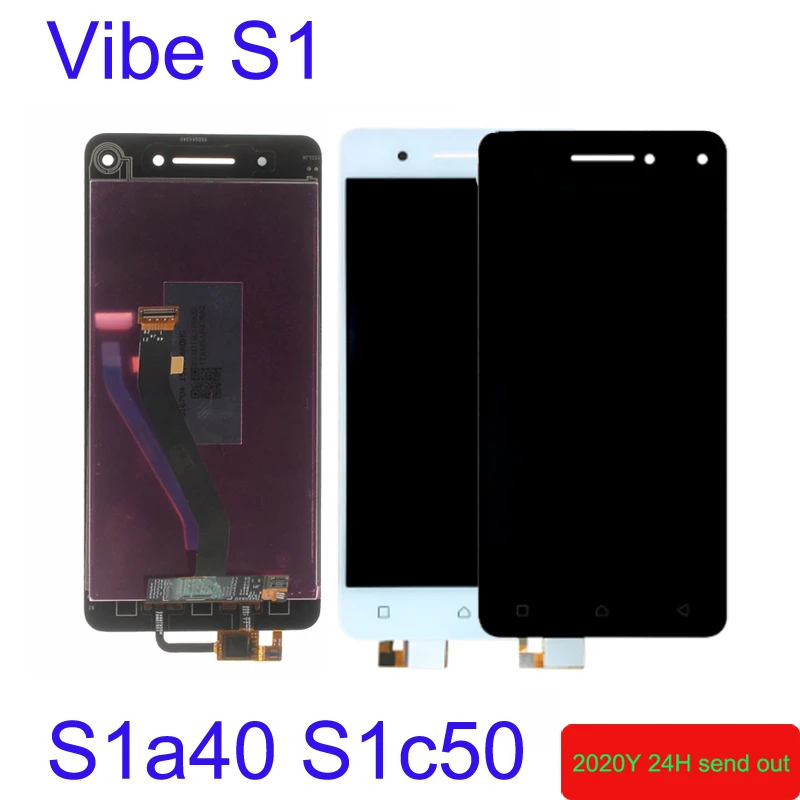 

100% Tested For Lenovo Vibe S1 S1a40 S1c50 LCD Display Touch Screen Digitizer Assembly For Lenovo Vibe S1 Screen Sensor Panel