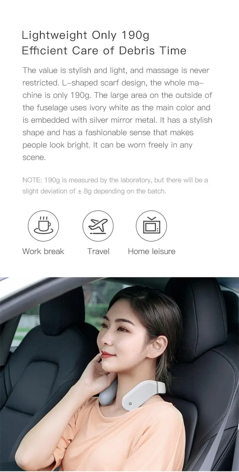 Xiaomi Massager Jeeback G2 Neck Massager Electric