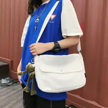 Поколение толстой холщовой сумки женские стиль корейский стиль мода лето Универсальный студенческий класс сумка через плечо