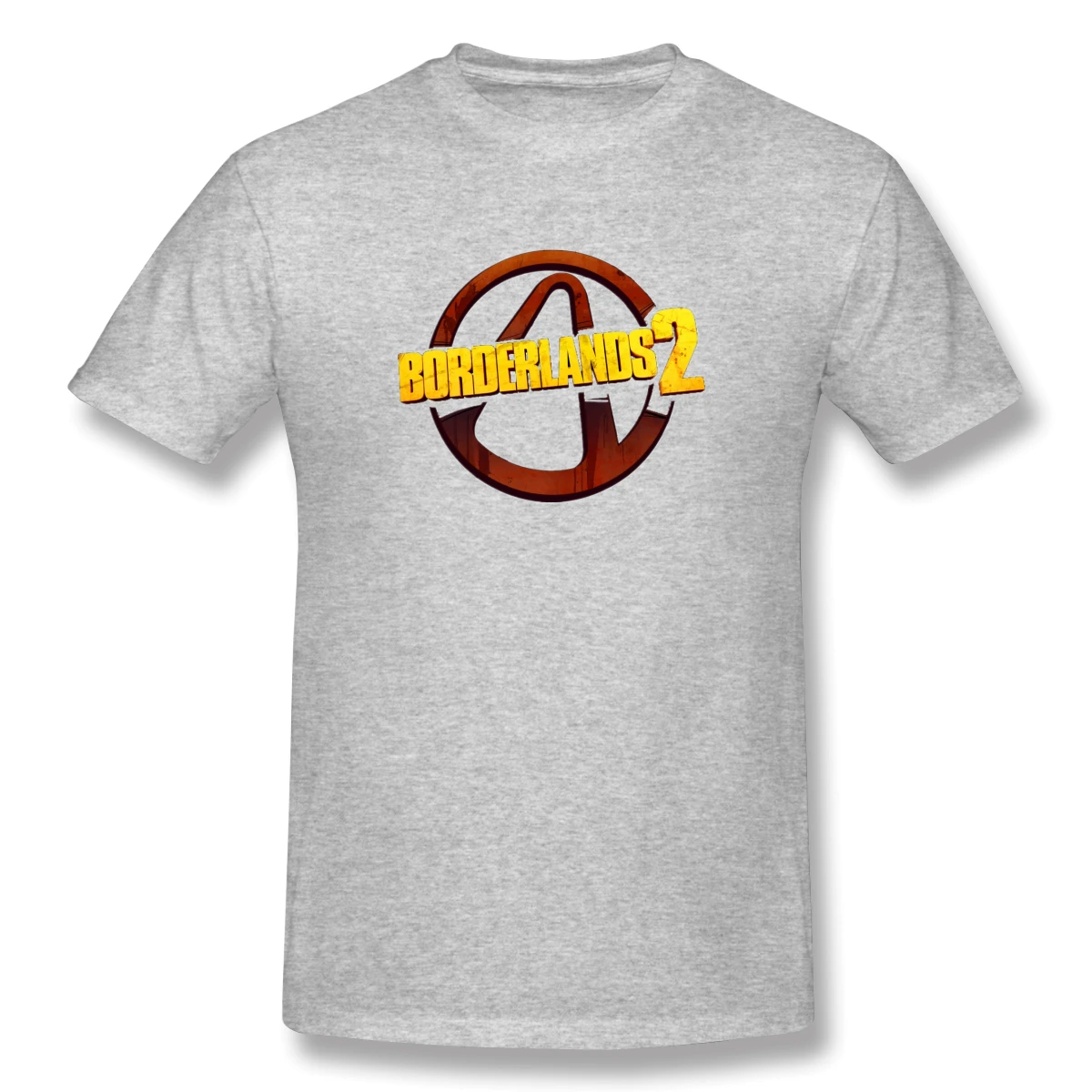 Borderlands 2 Text Casual O-Neck Men's Basic Short Sleeve T-Shirt 100% Cotton Tee Shirt Printed Borderlands 2 Text Casual O-Neck Men's Basic Short Sleeve T-Shirt 100% Cotton Tee Shirt Printed