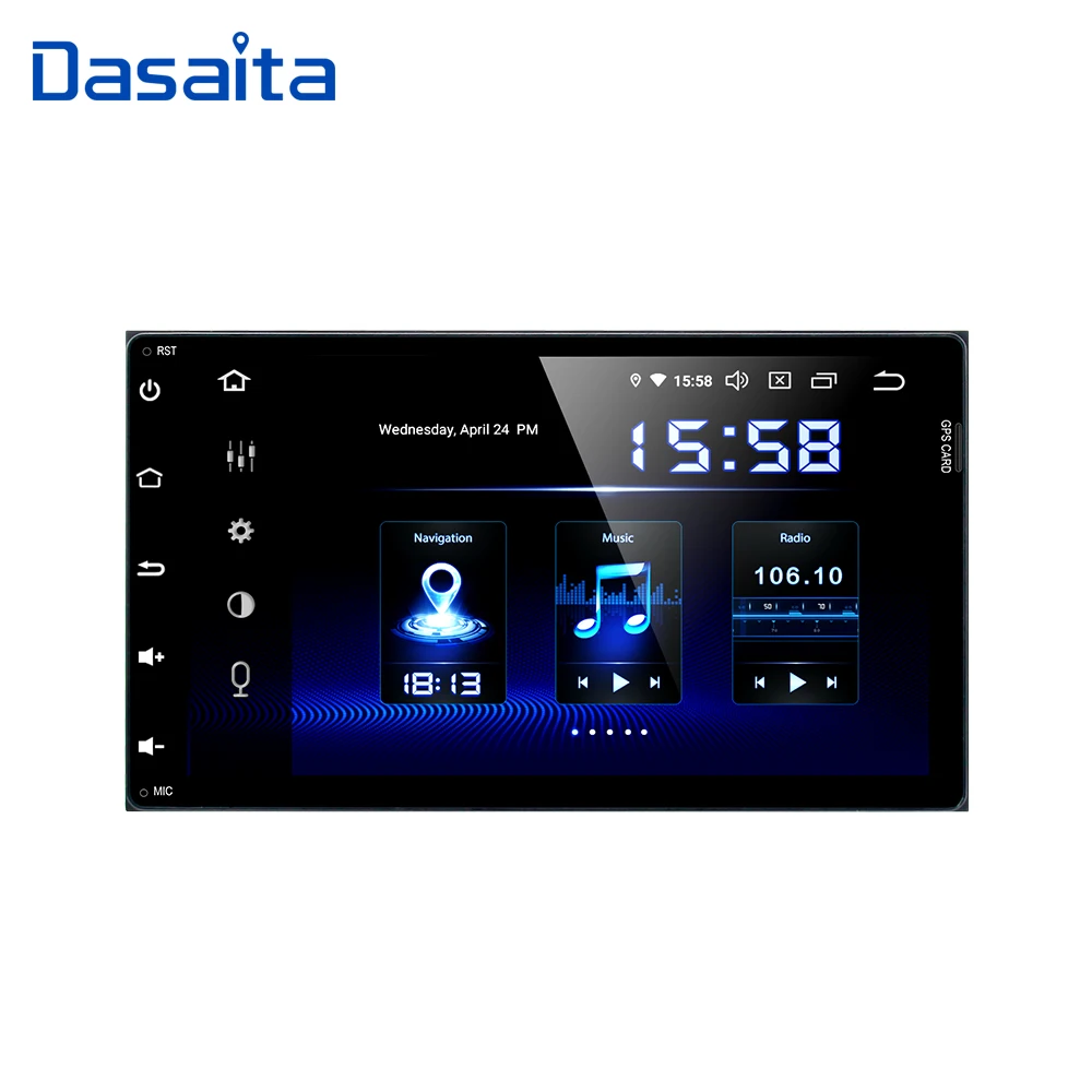 Dasaita 2 Din Autoradio Car Android 9.0 for Toyota Corolla Auris Fortuner 2017 Car Stereo Multimedia Navigation 9\ Display HDMI