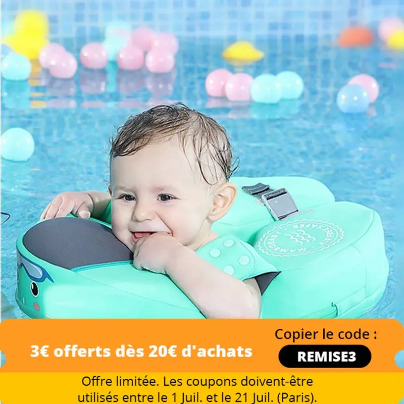 Mambobaby Flotteur Non Gonflable Pour Bebe Flotteur De Cou De Natation Anneau De Natation Entraineur De Natation Jouets De Piscine Pour Bebe 1 3 Ans