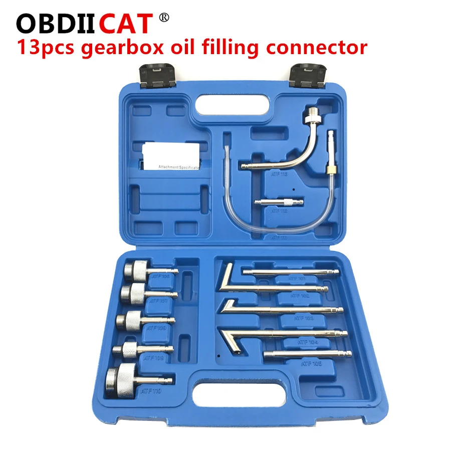 13Pcs Oil Filling Adaptor Transmission Oil Refill Filling Adaptor Set