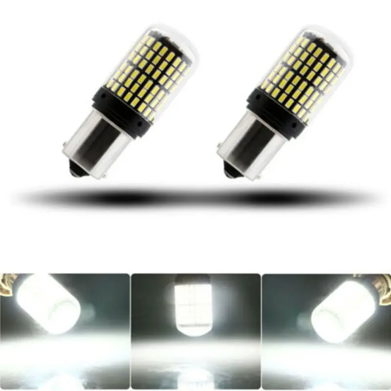 Автомобильный светодиодный 2 шт. T20 7440 W21W 144smd W21W 7440 Водонепроницаемый Автомобильный светодиодный автомобильный световой сигнал передний свет сигнальная Поворотная лампа свет