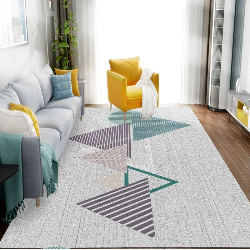 Nordic Geometric Rug Living Room Home Decor Carpet Bedroom Sofa Coffee Table Floor Mat Study Room Rugs And Carpets Cloakroom Mat
