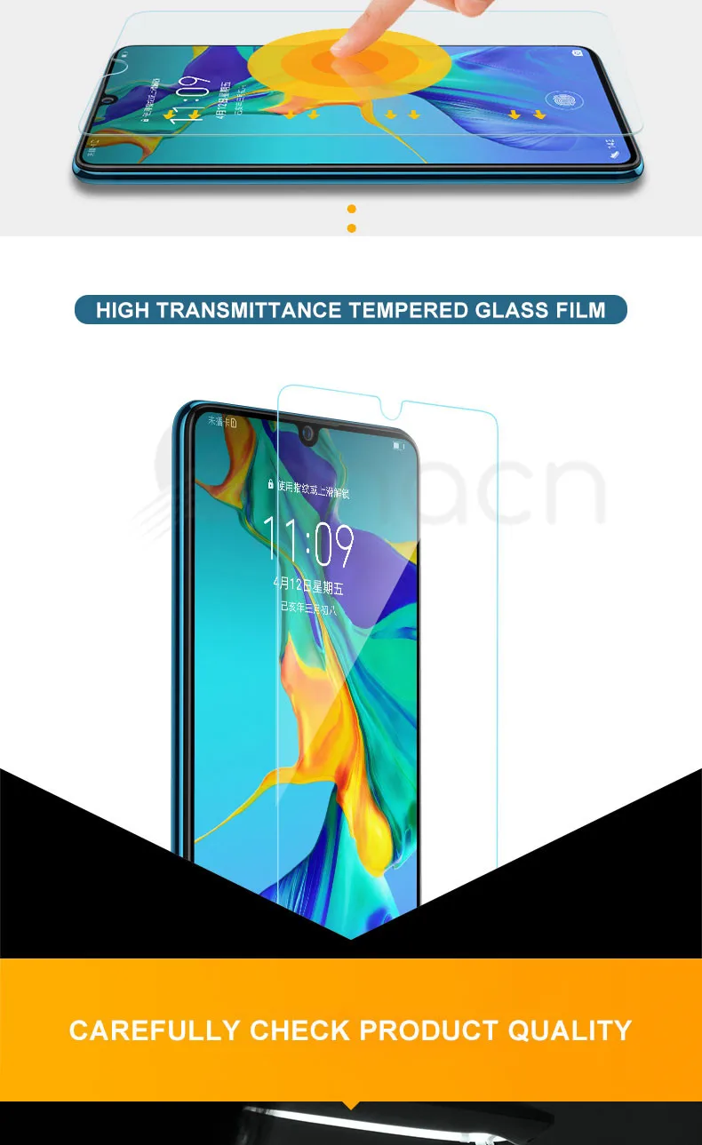 Защитное стекло 9H для huawei P30 Lite P20 Pro P10 Lite Plus P Smart, защитный чехол с пленкой из закаленного стекла