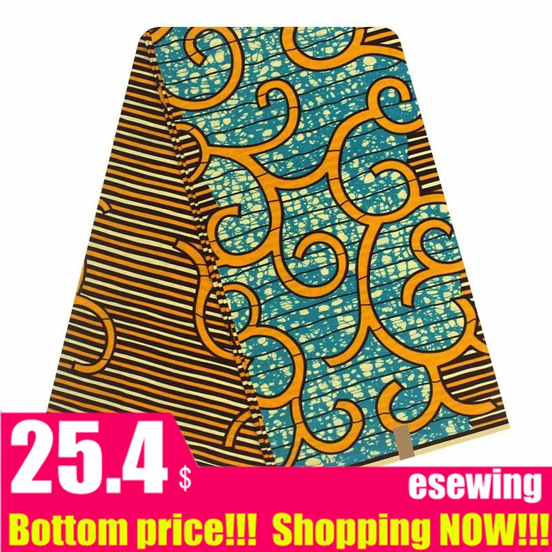 Анкара ткань воск африканская ткань хлопок Высокое качество Африканский Воск принты ткань мягкий воск Ткань 6 ярдов для платья