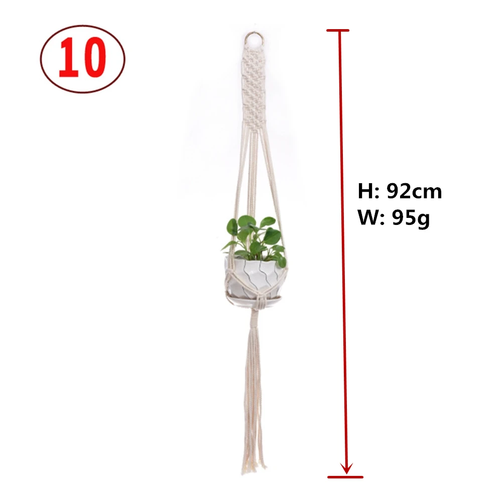 handmade macrame plant hanger flower pot hanger for wall decoration countyard garden Plant Holder Basket