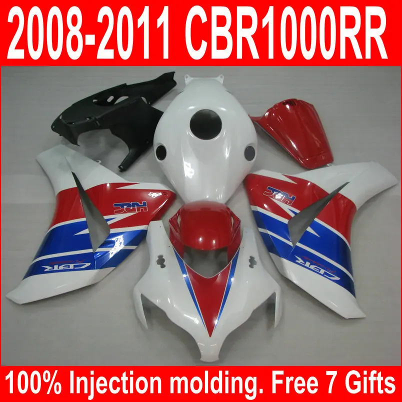 Комплект обтекателей ABS под заказ для Honda CBR1000RR 08 09 10 11 белый красный синий