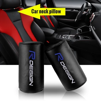 

Car styling car headrest carbon fiber style safety neck pillow for Volvo R DESIGN XC90 S60 CX60 S80 V40 S40 XC70 V60 XC40 V90
