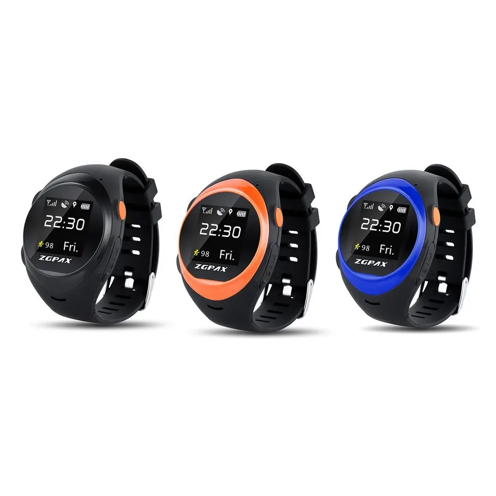 Смарт с SOS gps умные Смарт-часы фитнес спорт S888 анти-Сбой сигнальное устройство слежения для мужчин и женщин подарок для детей