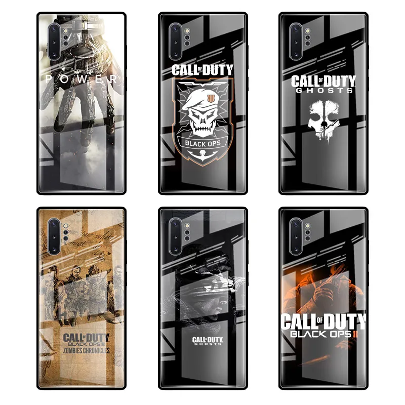 Tempered Glass Case For Samsung Galaxy S20 Ultra S10 5G S10e S8 S9 Plus Note 8 9 10 Lite Phone Cover Call of Duty World War II Tempered Glass Case For Samsung Galaxy S20 Ultra S10 5G S10e S8 S9 Plus Note 8 9 10 Lite Phone Cover Call of Duty World War II