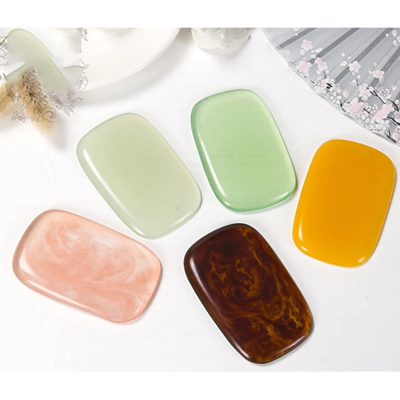 

1PCS Guasha Board Resin Scraper Tools SPA Scraper For Face Neck Back Body Pressure Therapy Random