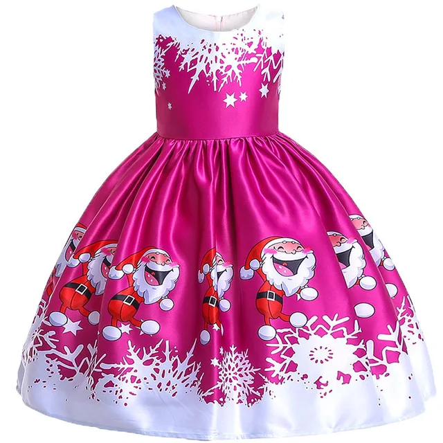 Для девочек Свадебная вечеринка, платье Детские платья для девочек платье принцессы платья маскарадный костюм рождественское платье - Цвет: SD036B Rose red