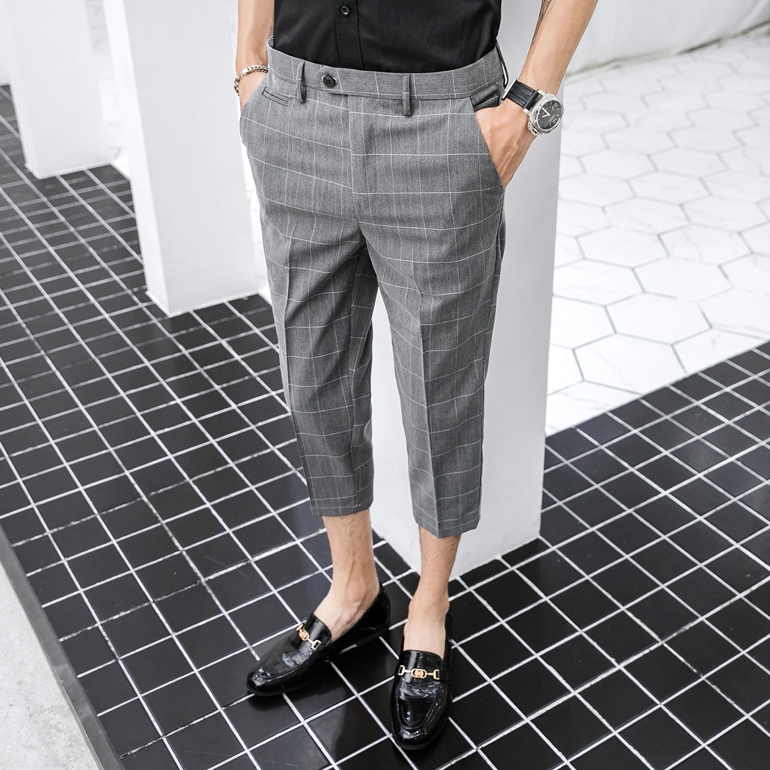 plaid pants business casual