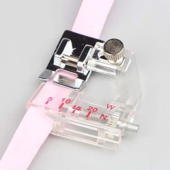 Sewing-Machine Bias-Tape Binding-Foot Snap-On Janome Adjustable for 1pc Products Diy