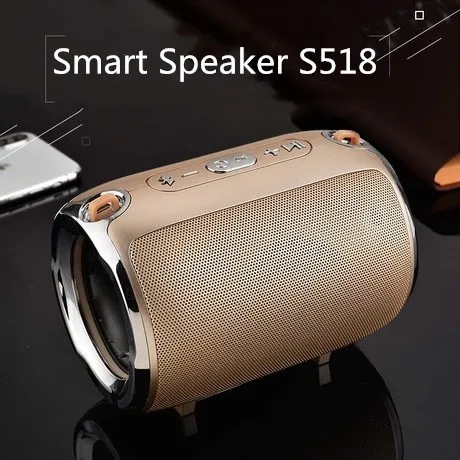 Высокое качество открытый bluetooth динамик беспроводной музыка мини динамик S518 звуковая коробка для телефона