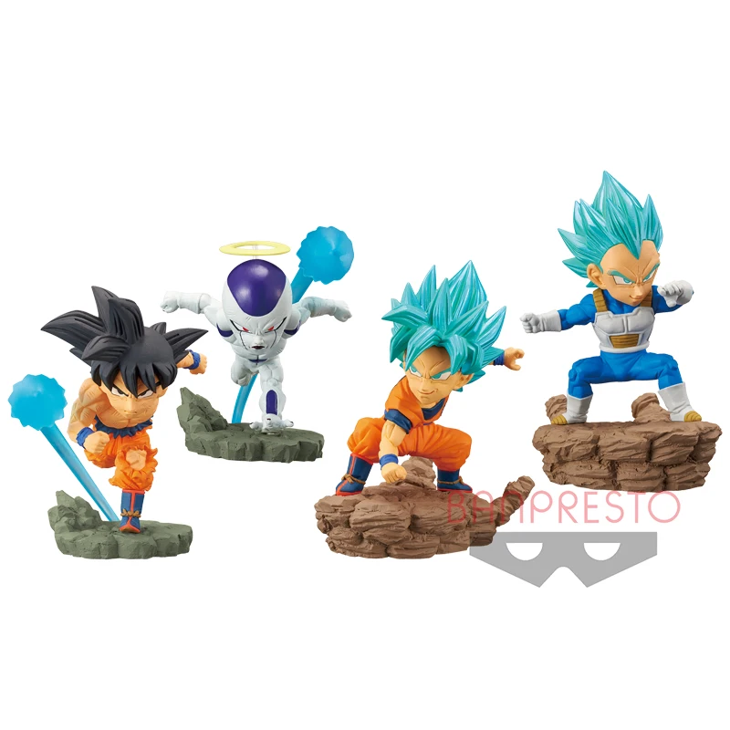 Аниме 4 шт. Dragon Ball Сон Гоку Frieza Супер Saiyan фигурки модель украшения третья пуля Рождественский подарок на день рождения