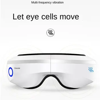 

Glasses Massage Eye Foldable Pressure Thermostatic Hot Compress Soothes Eye Fatigue Bluetooth Wireless Music Vibrating Massager