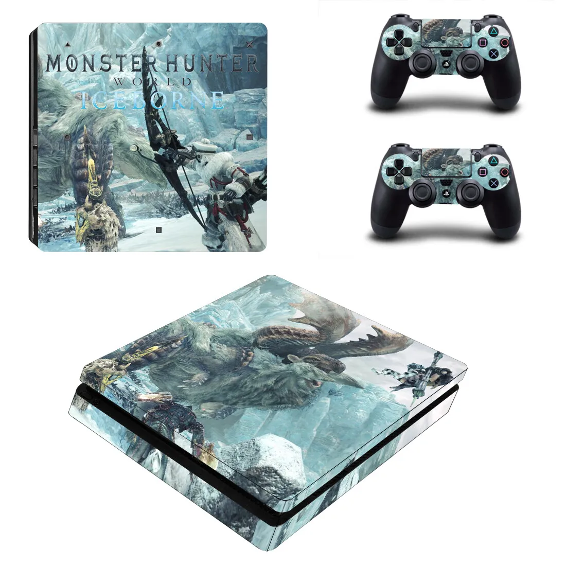 Monster Hunter World Iceborne PS4 чехол для игры PS4 тонкая наклейка для PS4 Slim playstation 4 и 2 контроллера