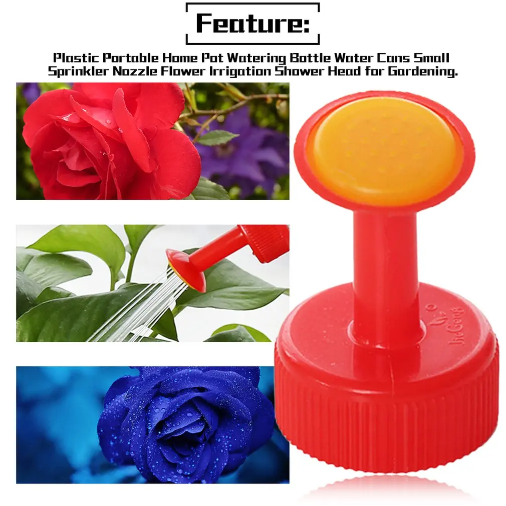 1Pc Mini Plastic Home Pot Watering Bottle Nozzle Water Bottle Sprinkler Nozzle Plants Flower Watering Sprinkler Tools