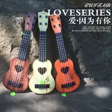 Детская гитара это игрушка модель может играть средние Гавайские гитары для начинающих музыкальный инструмент фортепиано Музыкальная модель Маленькая гитара
