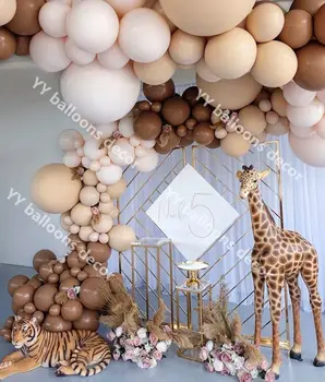

50pcs 5/10/18 Inch Caramel Coffee Latex Balloons Wedding Birthday Balloons Arch Party Supplies Globos Balloons Decoration