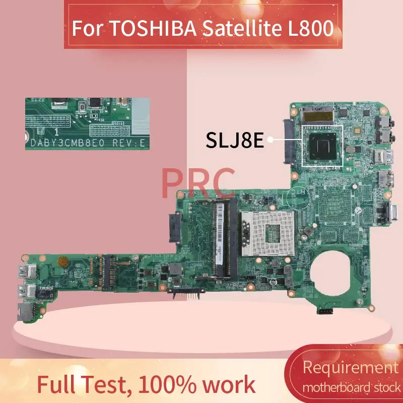para Toshiba Satellite Laptop Motherboard L800 L840 L845 M800 M840 M845 Hm75 Notebook Mainboard Slj8c Ddr3 Daby3cmb8e0 - Imagem 5