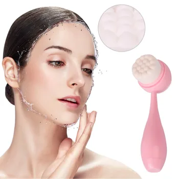 

2019 1 Pcs Face Cleaning Vibration Massage Face Washing Product Durable Silicone Facial Cleanser Brush Facial Cleanser Brush