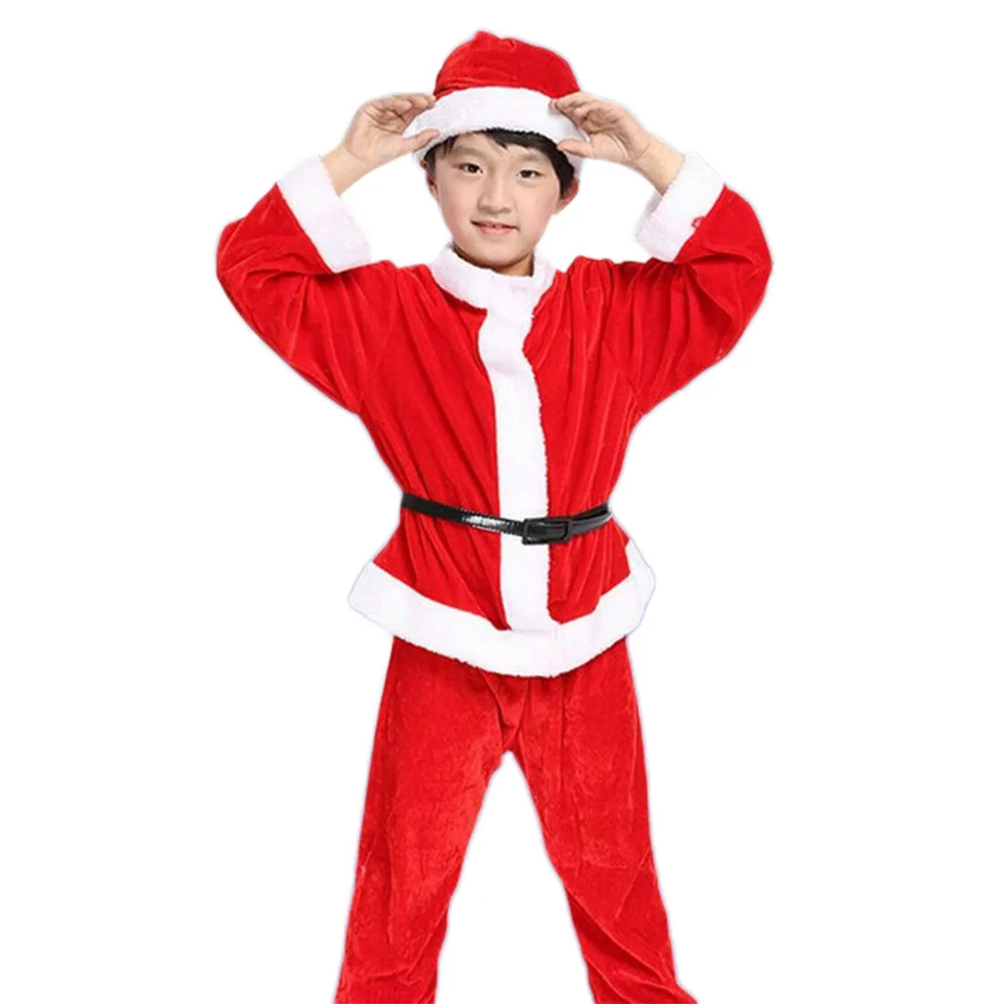 for boys Детский костюм Санта-Клауса рождественское платье для ролевых игр, костюмы для девочек и мальчиков-100-160 см - Цвет: for boys