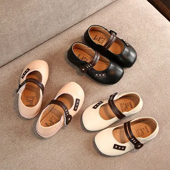 

Spring Girl Casual Shoes Princess Soft Bottom Leather Shoes Baby Beanie Shoes Children Shoes